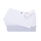 C4512 Blank white cards 30mil (0,76mm) Pre-Punched, hole of d.5 mm