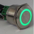 PM251F-E/G/24V/S Indicator, 25mm, Illuminated LED 24V, Green