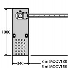 MOOVI 30 Barrier with boom 3m